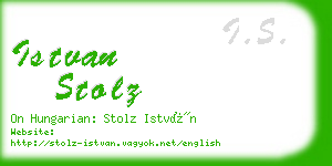 istvan stolz business card